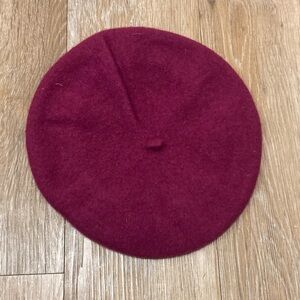 Purple Wool Beret